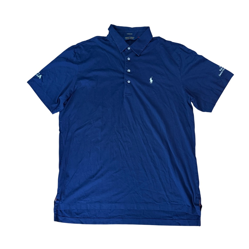 Polo Golf Ralph Lauren Shirt Mens XL Polo‎ Shirt Navy Blue Pima Cotton